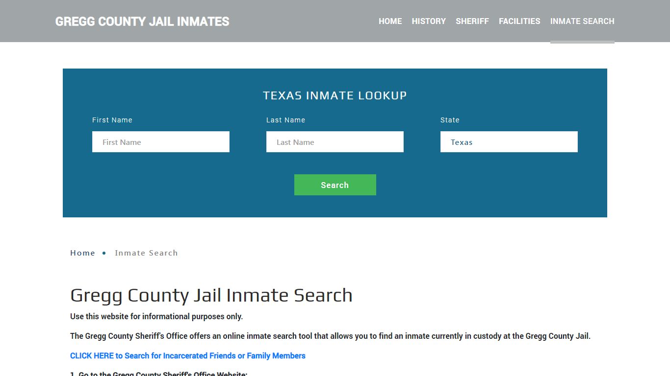 Gregg County, TX Detainee Lookup